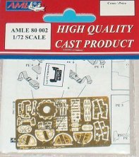 1/72 Lavochkin La-5FN wheel bay cover, instrument panel and seat