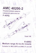 1/48 R-40RD Medium range Air-to-Air missile