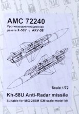 1/72 Kh-58U Anti-Radar missiles & launchers