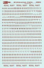 Aviaeology Decalcomanie Numeri RAF FAA Rosso Opaco 1/48