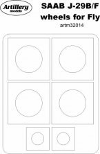 1/32 Saab J-29F/SAAB J-29B wheels paint masks