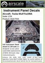 1/24 Focke-Wulf Fw-190A Full Instrument Panel