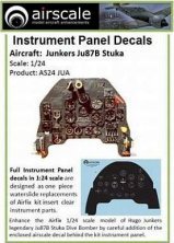 1/24 Junkers Ju-87B-2 Stuka Full Instrument Panel