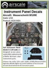 1/24 Messerschmitt Bf-109E Full Instrument Panel