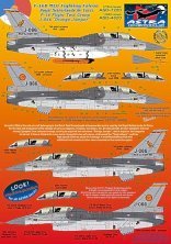 Astra Decals F-16B MLU Fighting Falcon RNLAF 1/72