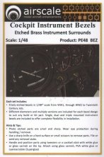 1/48 Instrument Bezels. German, RAF, US instrument bezels Cov
