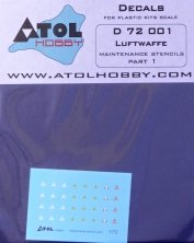 1/72 Luftwaffe  maintenance stencils Part 1