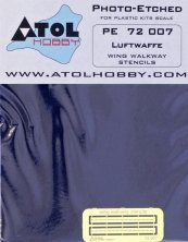 1/72 Luftwaffe wing walkway stencils