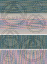 1/144 4 colour upper and lower bolt and joined bolt lozenge