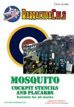 1/32 De Havilland Mosquito Cockpit Stencils