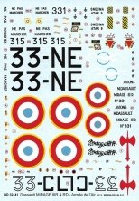 1/32 Dassault Mirage IIIR, 33-NE, 33-CL