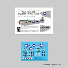 Blue Rider P-47N Thunderbolt Puerto Rico ANG 1947 1/72