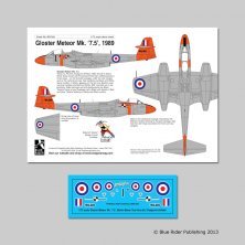 Blue Rider 1/72 Gloster Meteor F.8 WL419 Schleudersitz