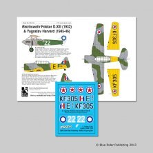 Blue Rider 1/72 Fokker D.XIII White 22 Reichswehr UdSSR 1932