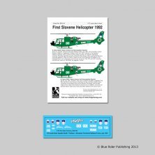 Blue Rider 1/72 Slowenischer Hubschrauber SA-341 Gazelle 1992