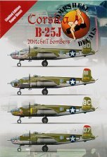 B-25J Mitchell 321st BG 1/72 Abziehbilder Bombshell