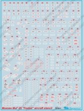 1/72 Mikoyan MiG-25 stencil date x 2 sheets
