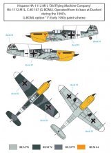 1/72 Decal Bf 109/HA-1112 1990s Airshow Star