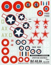 Colorado 1/48 D�cals Spitfire Partie 5 - 5 appareils