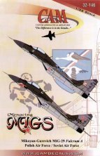 Cam Decals MiG-29 Fulcrum Polnische/Sowjetische Luftwaffe 1/32