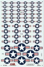 USAF Modern Stencil Letters & Numbers.Black 1/48 Scale Decals Print Scale  48-005