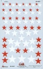 1/48 Russian Red Stars National Insignia, 5 sizes