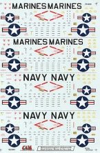 1/72 F-4 Hi Vis Data for 2 x USN and 2 x USMC aircraft