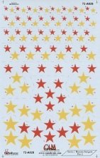 1/72 Russian Red Stars National Insignia, 7 sizes