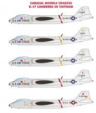 Caracal Decalcomanie Martin B-57 Canberra Vietnam 1/48