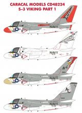 Caracal Models S-3A Viking Decals 1/48 Caracal Models S-3A Viking Decals 1/48