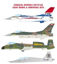 1/72 USAF Demo & Heritage Jets
