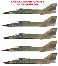 Caracal Models F-111F Aardvark Decals 1/72 Caracal Models F-111F Aardvark Decals 1/72