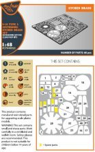 1/48 I-16 type 5 Exterior PE set (Clear Prop)