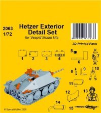 CMK Set de d�tails ext�rieurs Hetzer 1/35 Vespid