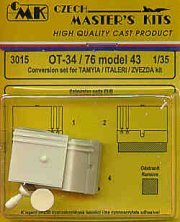 CMK 1/35 OT-34/76 Mod 43 Sovi�tique pour Italeri et Tamiya