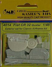 1/48 Fiat CR.32 exterior. Separate flaps, wheels, guns etc.