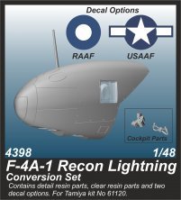 1/48 Lockheed F-4A-1 Recon Lightning Conversion