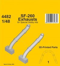 1/48 SF-260 Exhausts for Special Hobby