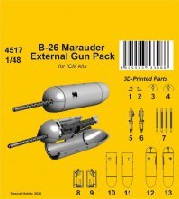 CMK 1/48 B-26 Marauder Pack Armement Externe pour ICM