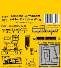 1/32 Tempest Armament set for Port Side Wing