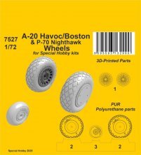 1/72 A-20 Havoc/Boston/ P-70 Nighthawk Wheels