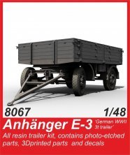 1/48 E-3 German WWII two-axle trailer