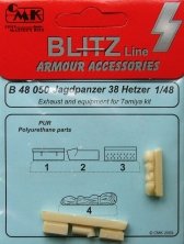 1/48 Jagdpanzer 38 Hetzer Exhaust&equipmen (TAM)