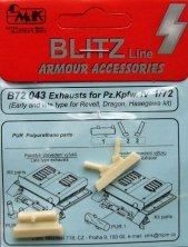 1/72 Exhausts for Pz.Kpfw. IV (REV/DRAG/HAS)