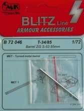 1/72 T-34/85 Metal barrel ZiS S-53 85mm