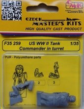 1/35 US WWII Tank Commander in turret