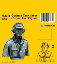 CMK Figurine Demi-Corps Pilote �quipage Char Allemand 1/35