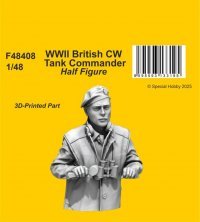 1/48 British CW Tank Commander WWII half figure