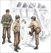 CMK �quipage Camion US WWII 1/72 Figurines