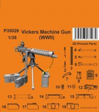 1/35 Vickers Machine Gun, WWII